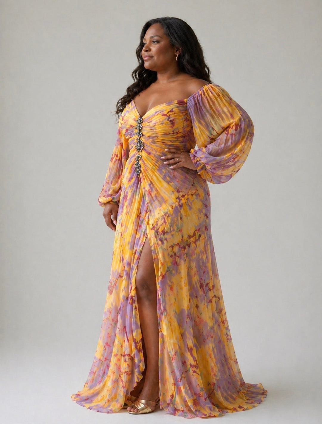 Stella & Grace™ | Sophisticated V-Neck Dress