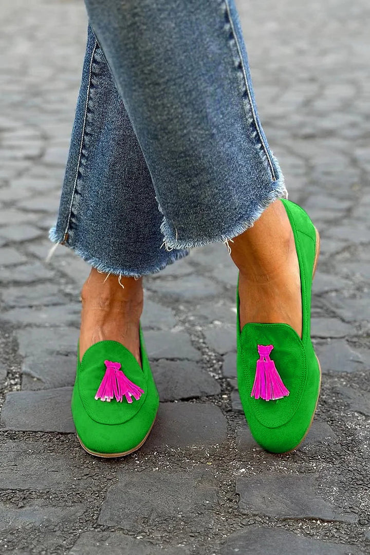Tassel-Decorated Mandy Loafers