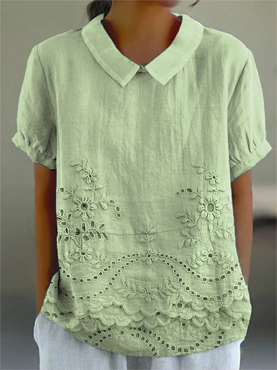 Lily | Embroidered Floral Blouse