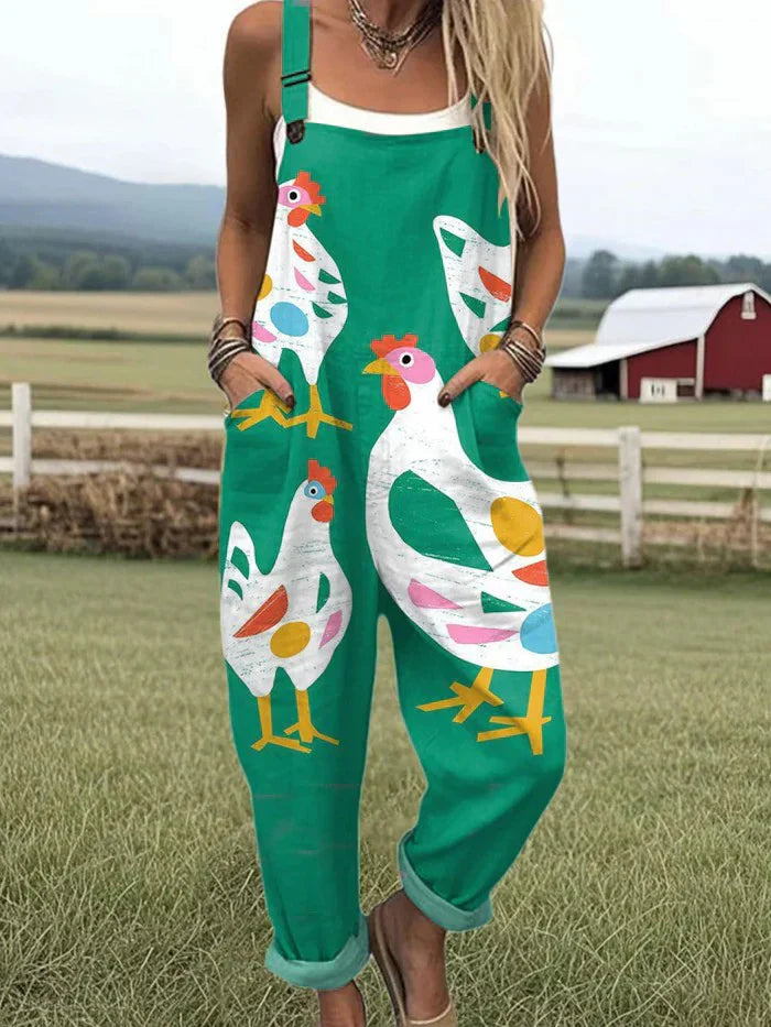 Whimsical Cluckin' Jumpsuit