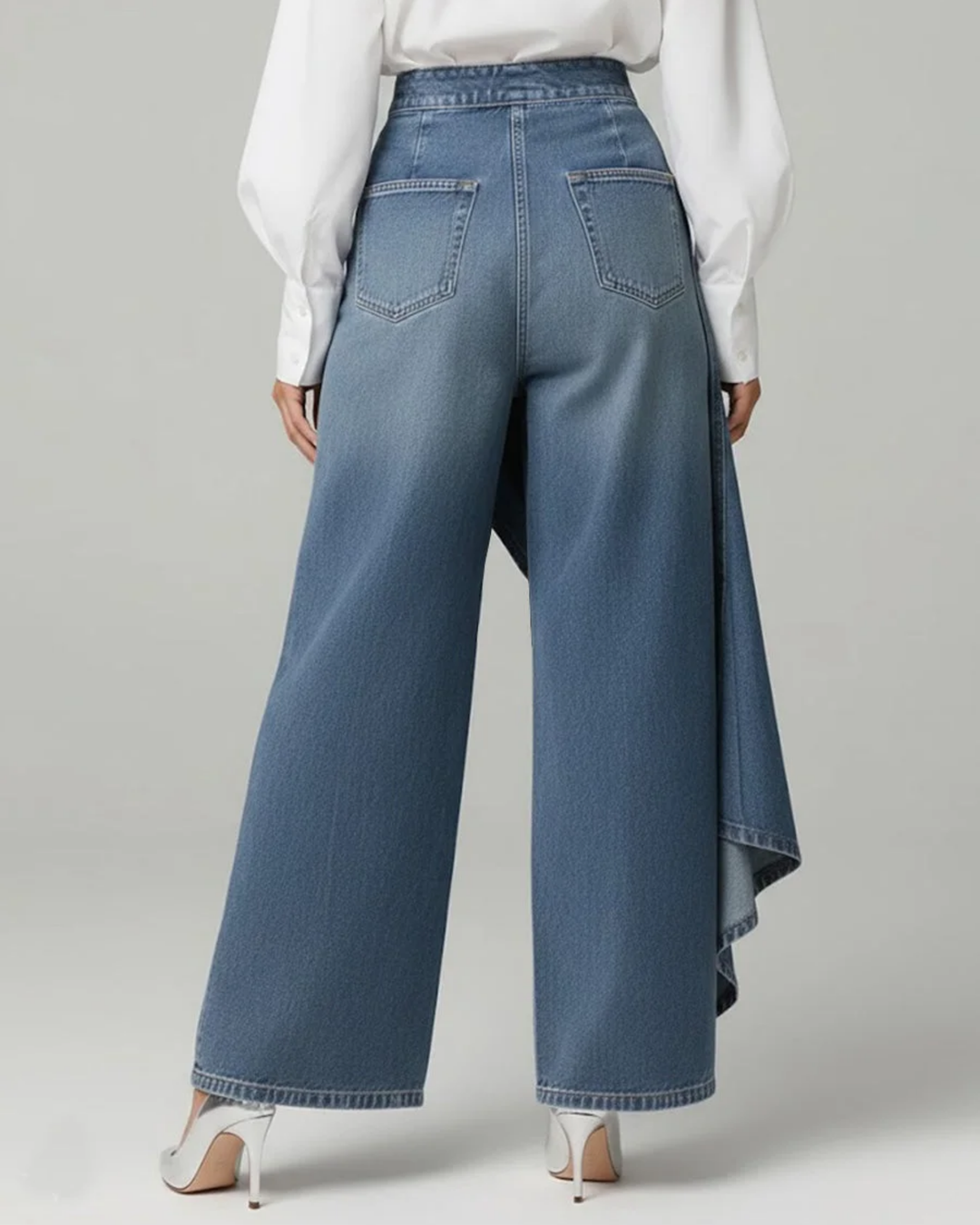 Audrey | Wrap Denim Trousers