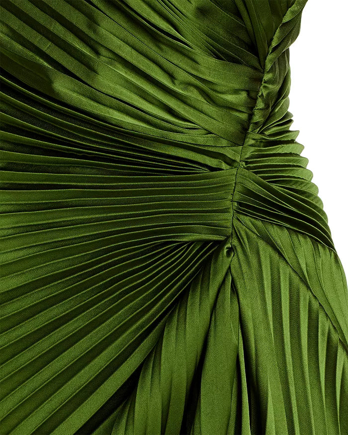 Aurelia – Asymmetrical Pleated One-Shoulder Dress