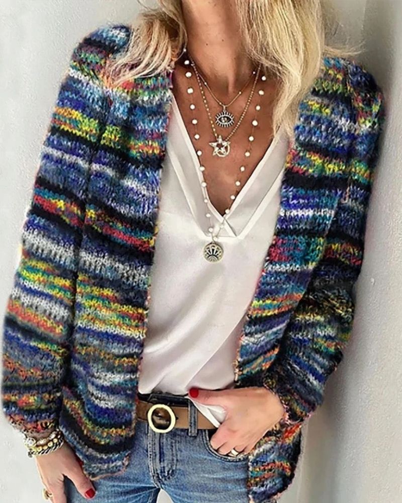 Vibrant Knit Cardigan