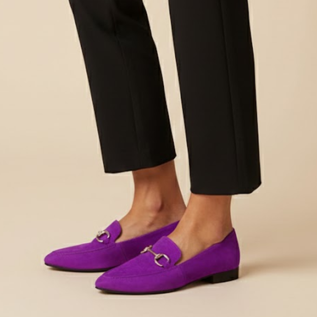 Gemma | Classic Bit Detail Suede Loafers for Timeless Elegance