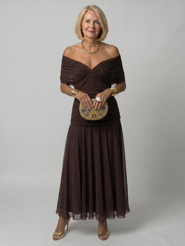Stella & Grace™ | Elegant Flow Midi Dress
