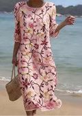 Rebecca in Pink | Women's Floral Pattern Dress