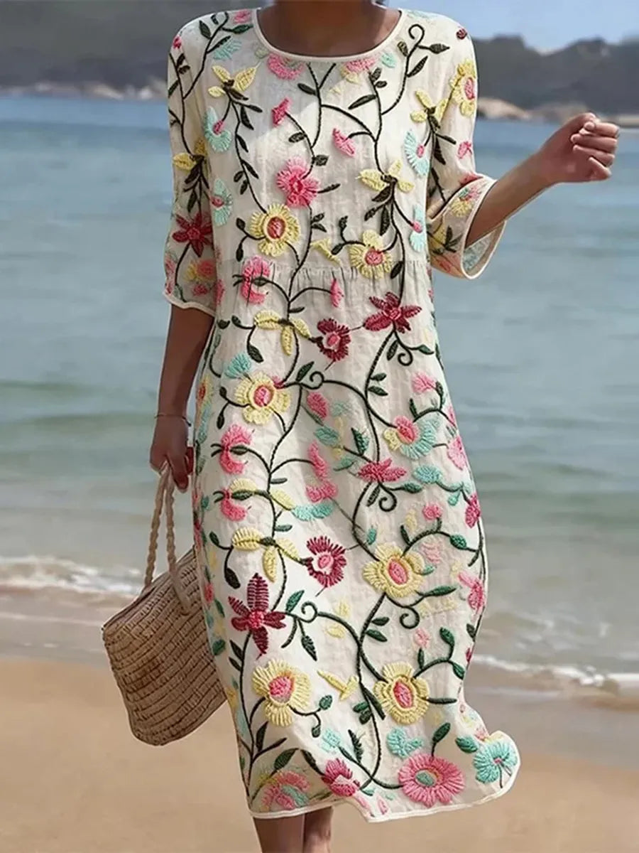 Erica | Chic Floral Elegance Dress