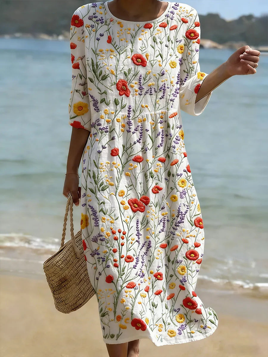 Nicole | Chic Floral Elegance Dress