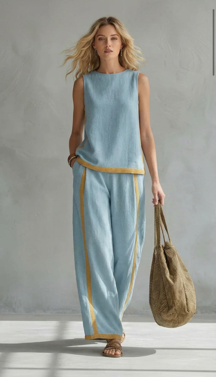 Leila - Elegant Cotton and Linen Essentials Set
