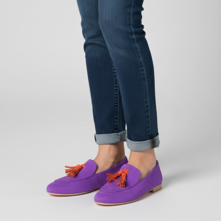 Isabelle | Soft Suede Tassel Loafers