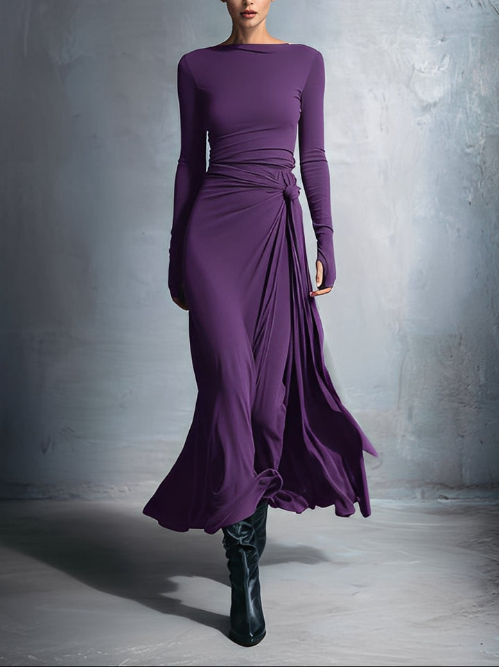 Gabriella – Side Knot Long Dress