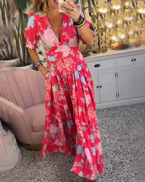 Rosalie – Vibrant Floral Dress