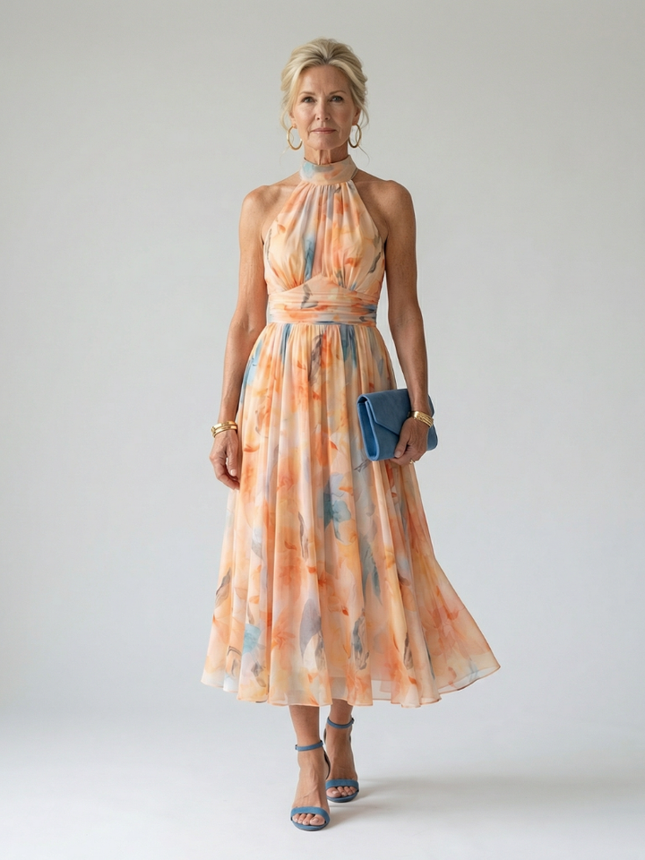 Stella & Grace™ | Cozy Halter Midi Dress