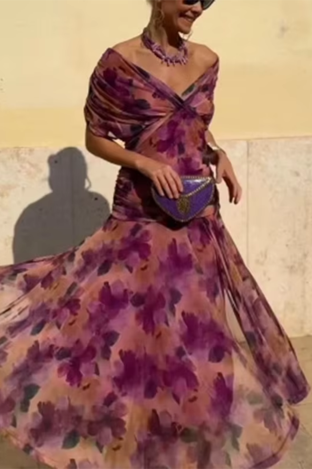 Bella | Coral Radiance Evening Gown