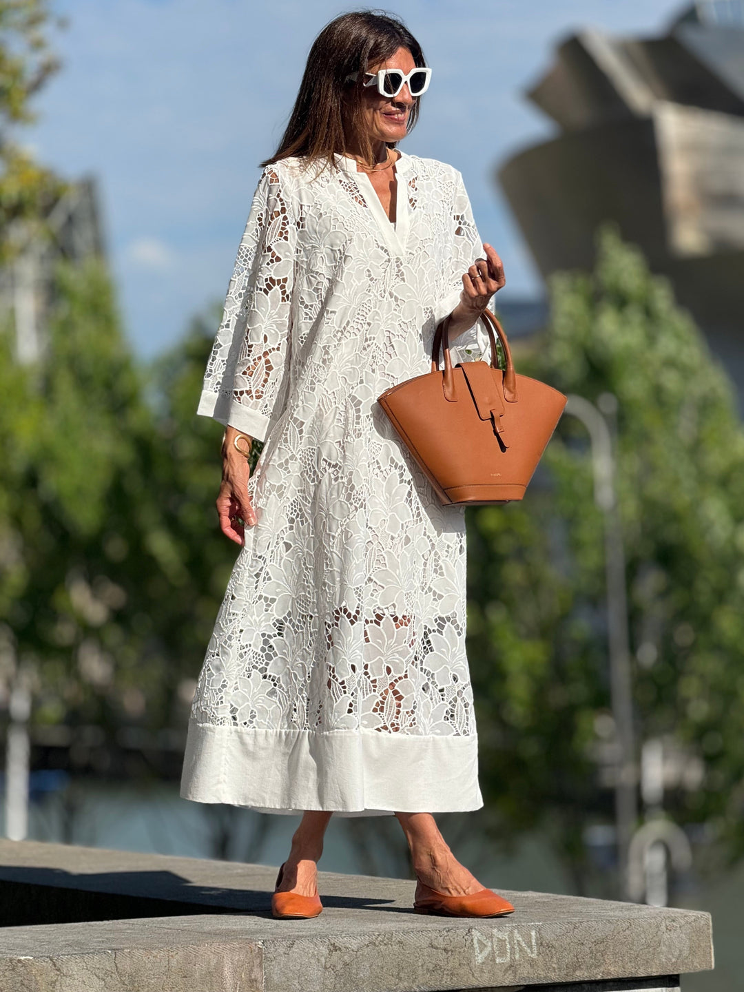 White Lace Luana Dress