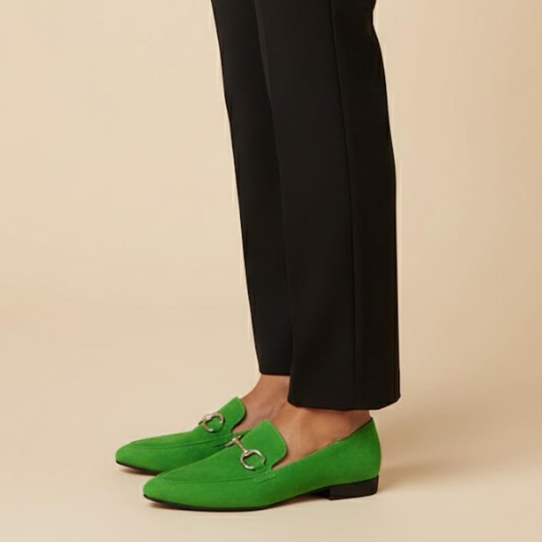 Lily | Classic Suede Loafers with Elegant Bit Accents
