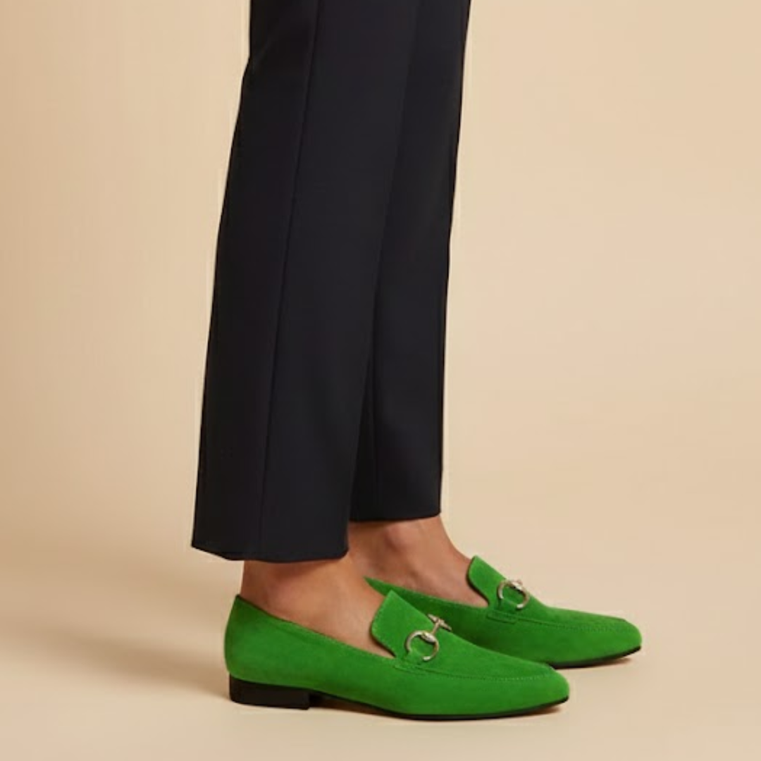 Lily | Classic Suede Loafers with Elegant Bit Accents