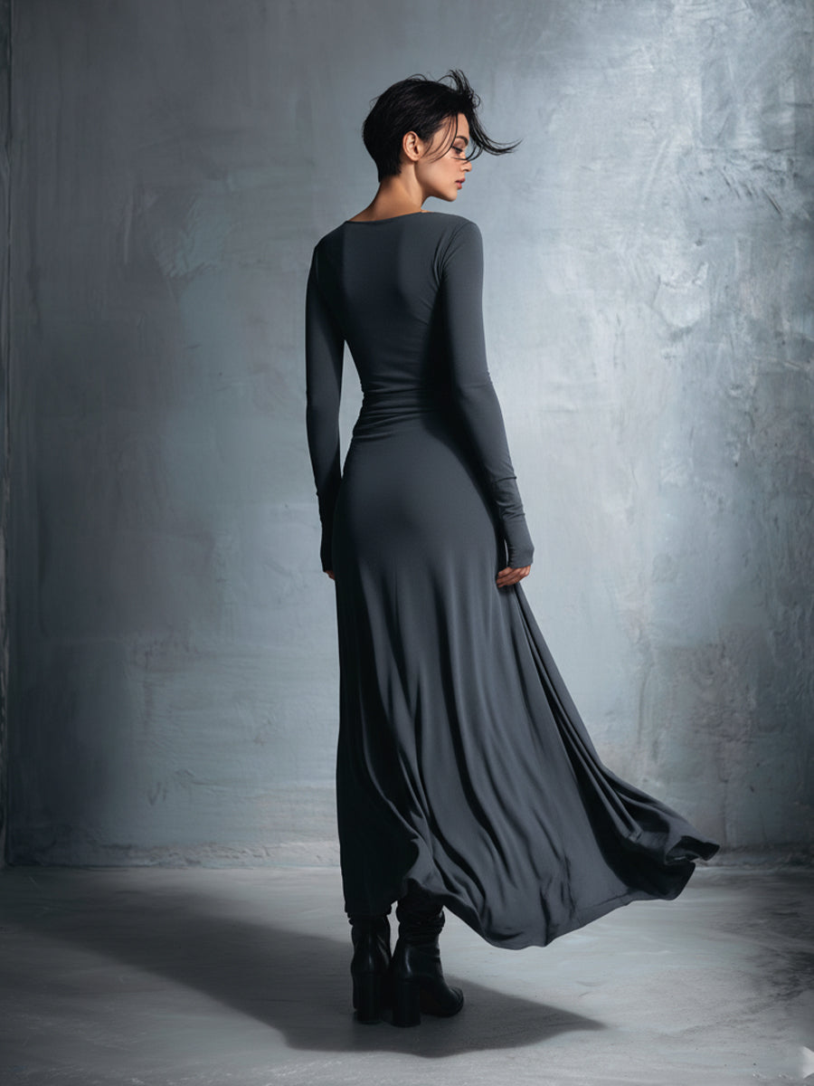 Gabriella – Side Knot Long Dress