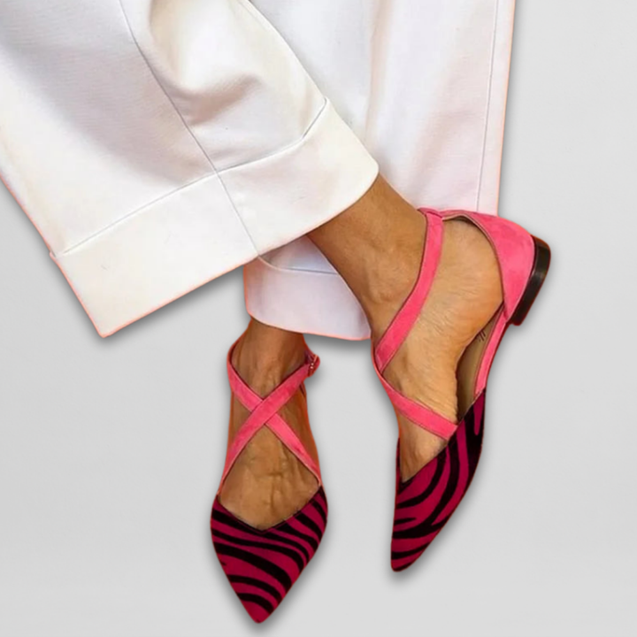 Fern | Elegant Strappy Ballerina Flats