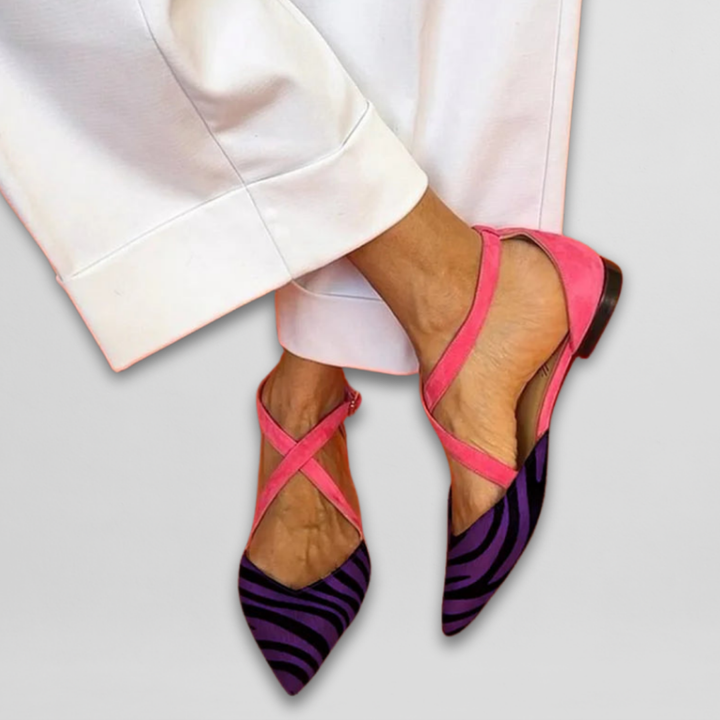 Fern | Elegant Strappy Ballerina Flats
