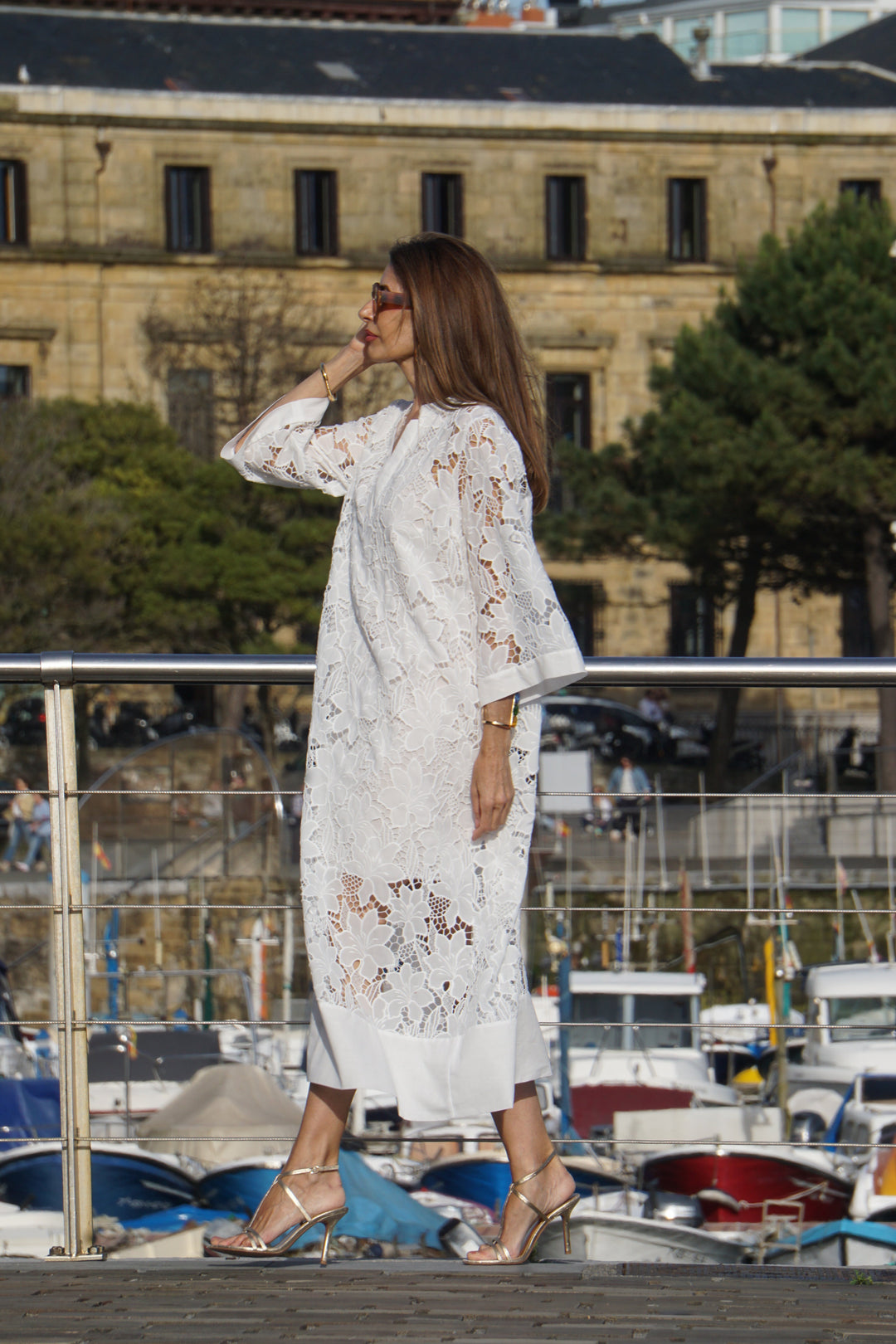 White Lace Luana Dress