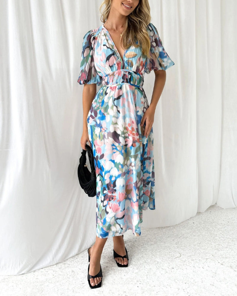 Celine | Elegant Floral Dress for Women