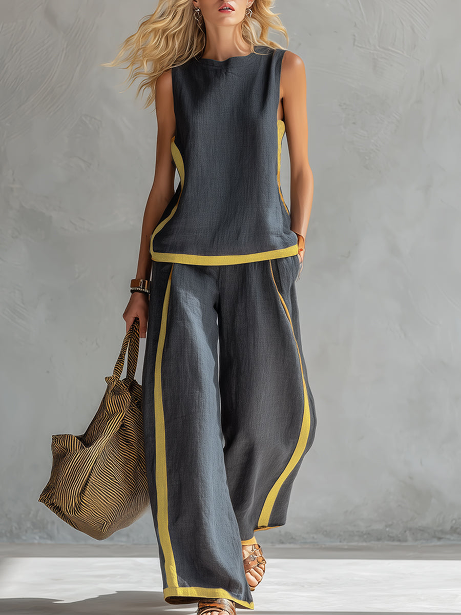 Leila - Elegant Cotton and Linen Essentials Set