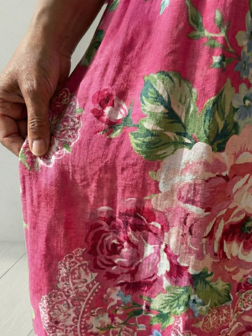 Freya | Midi Dress with Garden Bloom Print
