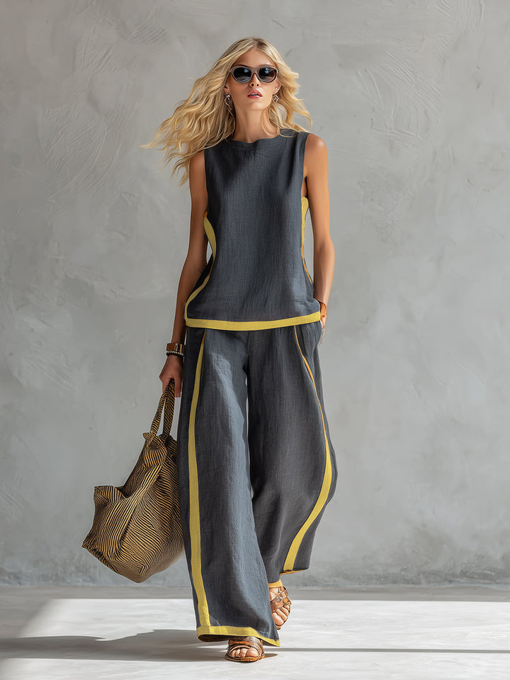 Leila - Elegant Cotton and Linen Essentials Set