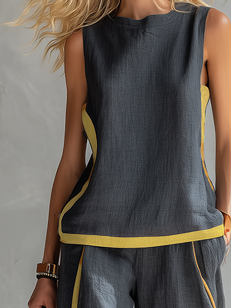 Leila - Elegant Cotton and Linen Essentials Set