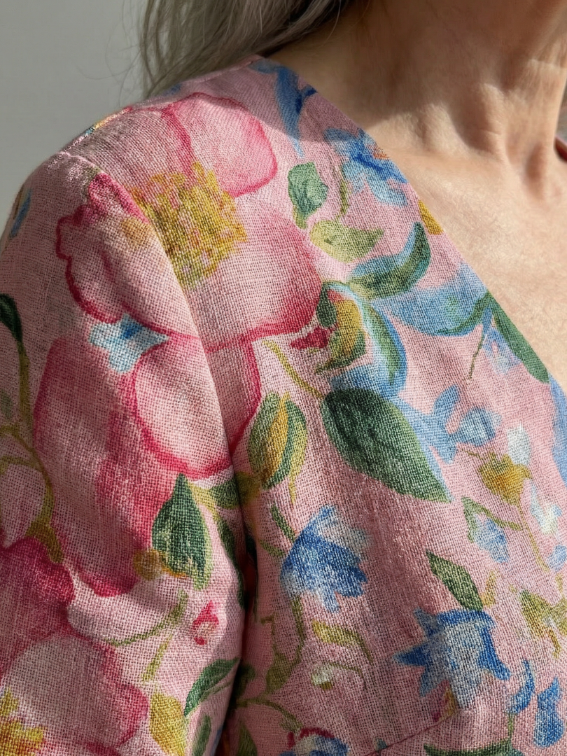 Julien | Floral Midi Dress in Light Form