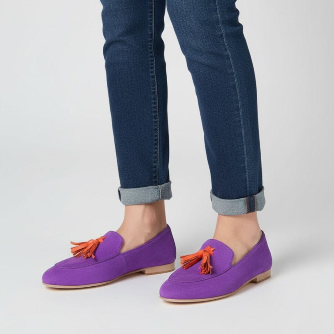 Isabelle | Soft Suede Tassel Loafers