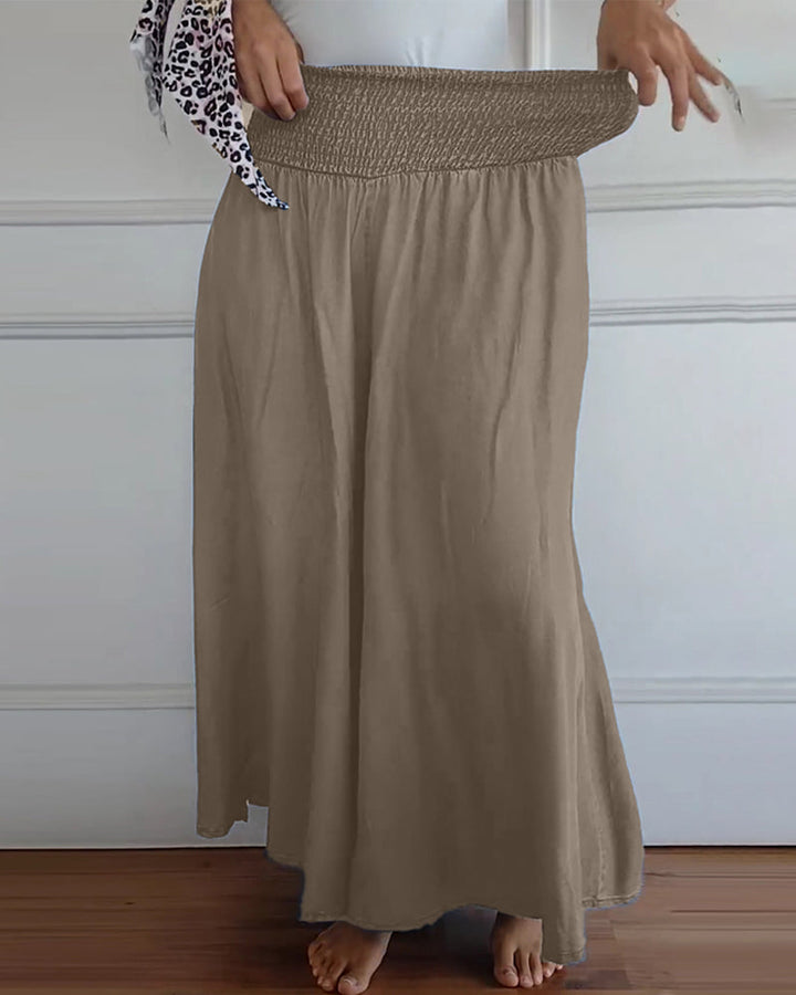 Reina - Comfy Wide-Leg Trousers Beach
