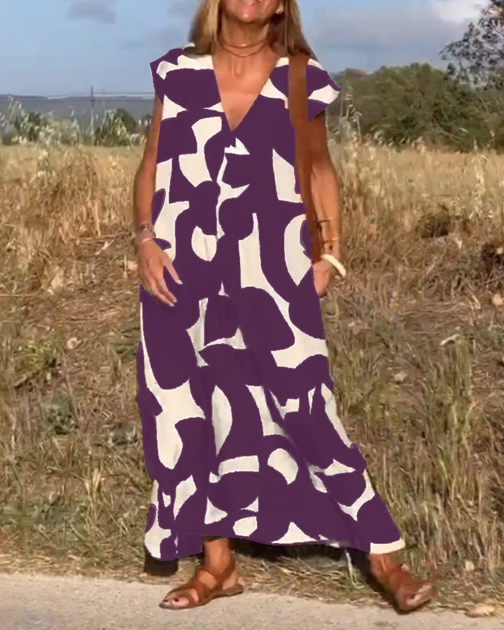 Kenley – Relaxed Abstract Dress