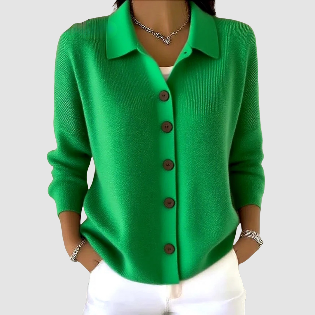 Knitted Button-Up Cardigan