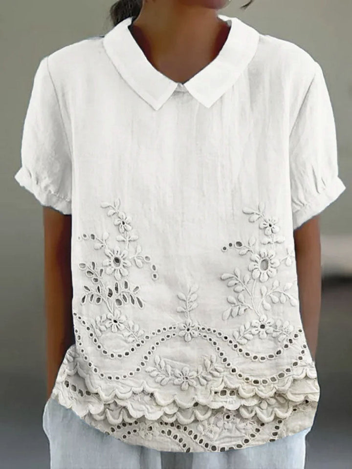 Lily | Embroidered Floral Blouse