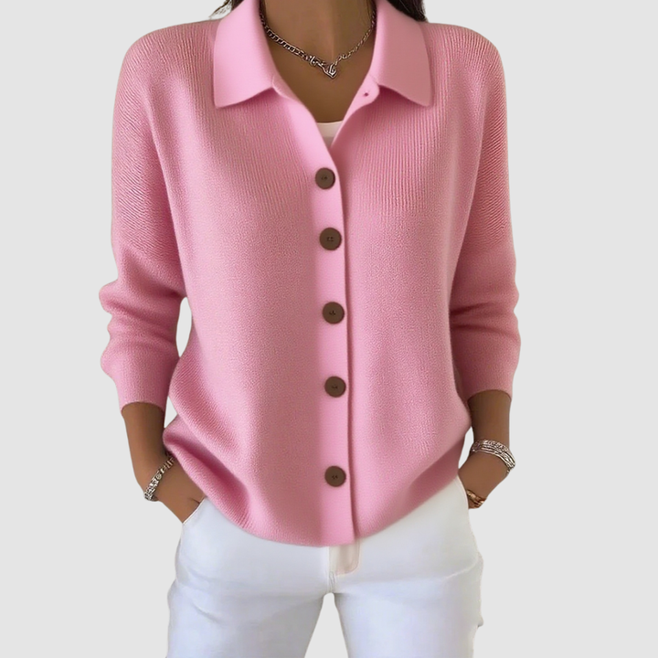 Knitted Button-Up Cardigan