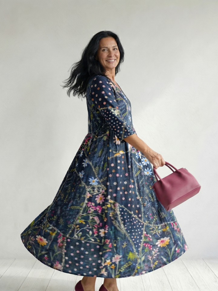 Zane | Effortless Floral Midi Dress