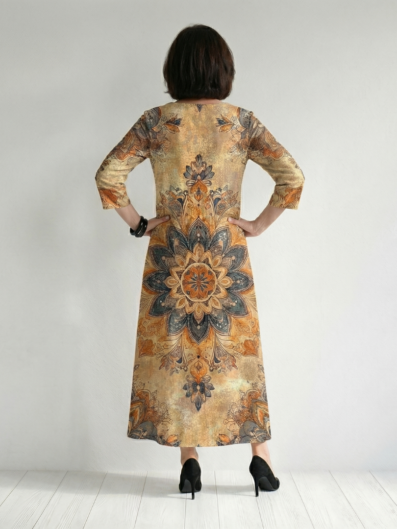 Damon | Soft Floral Midi Dress