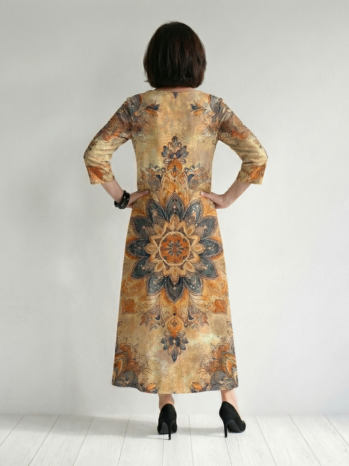 Damon | Soft Floral Midi Dress