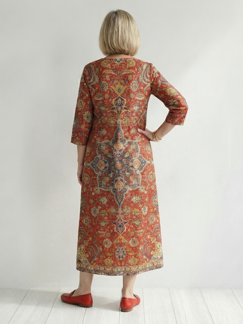 Carter | Effortless Patchwork Midi Dress