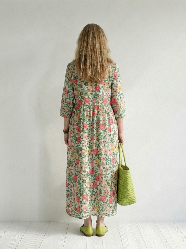 Colin | Floral Scatter Midi Dress