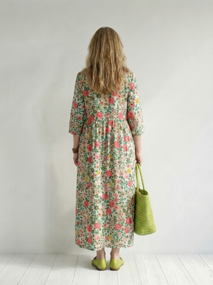 Colin | Floral Scatter Midi Dress
