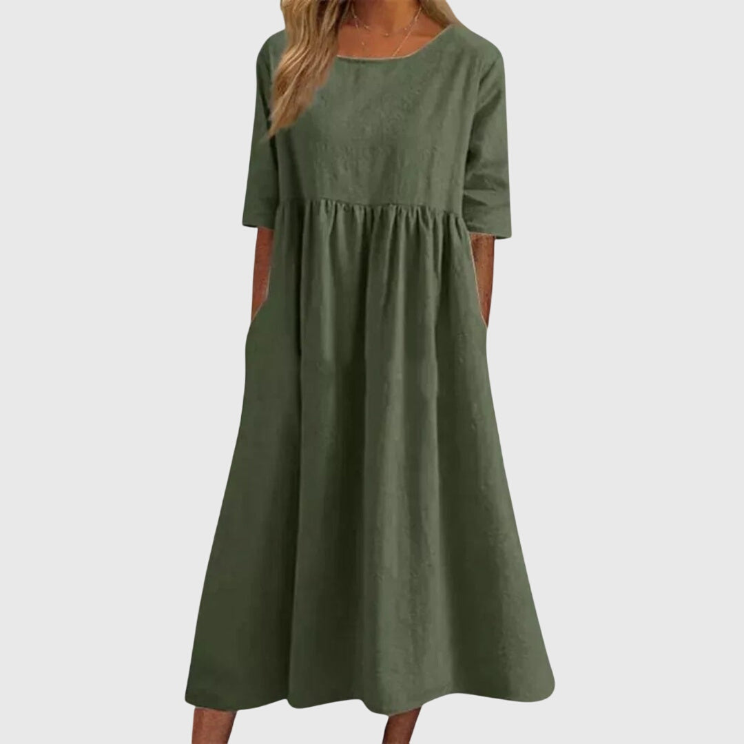 Haisley™ | Chic Short-Sleeve Dress
