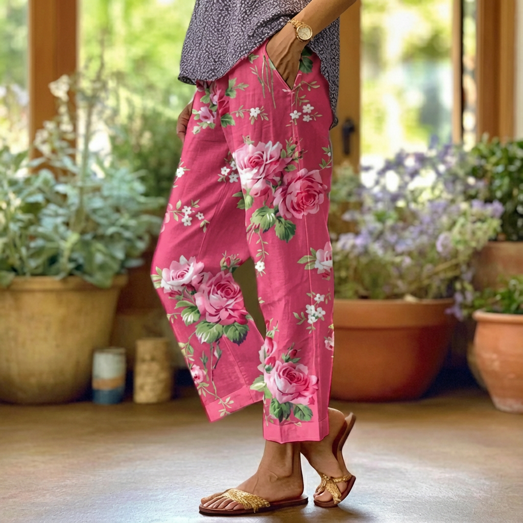 Lilah | Floral Casual Pants