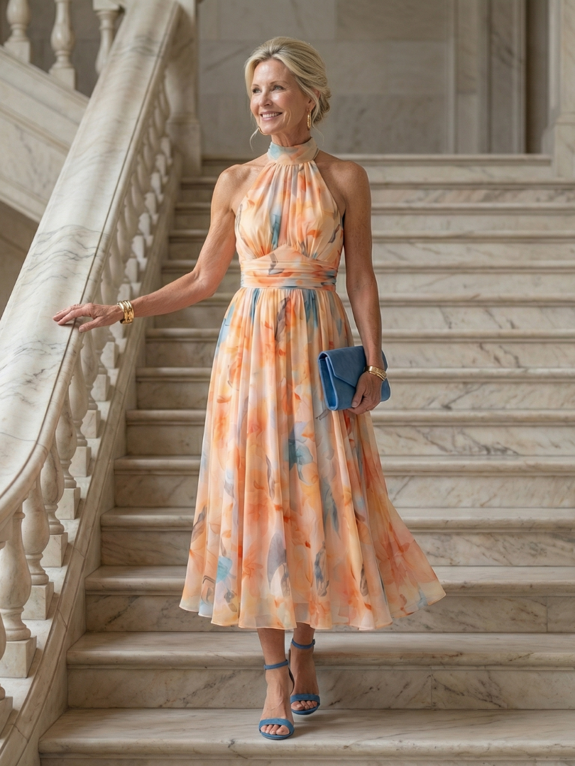 Stella & Grace™ | Cozy Halter Midi Dress