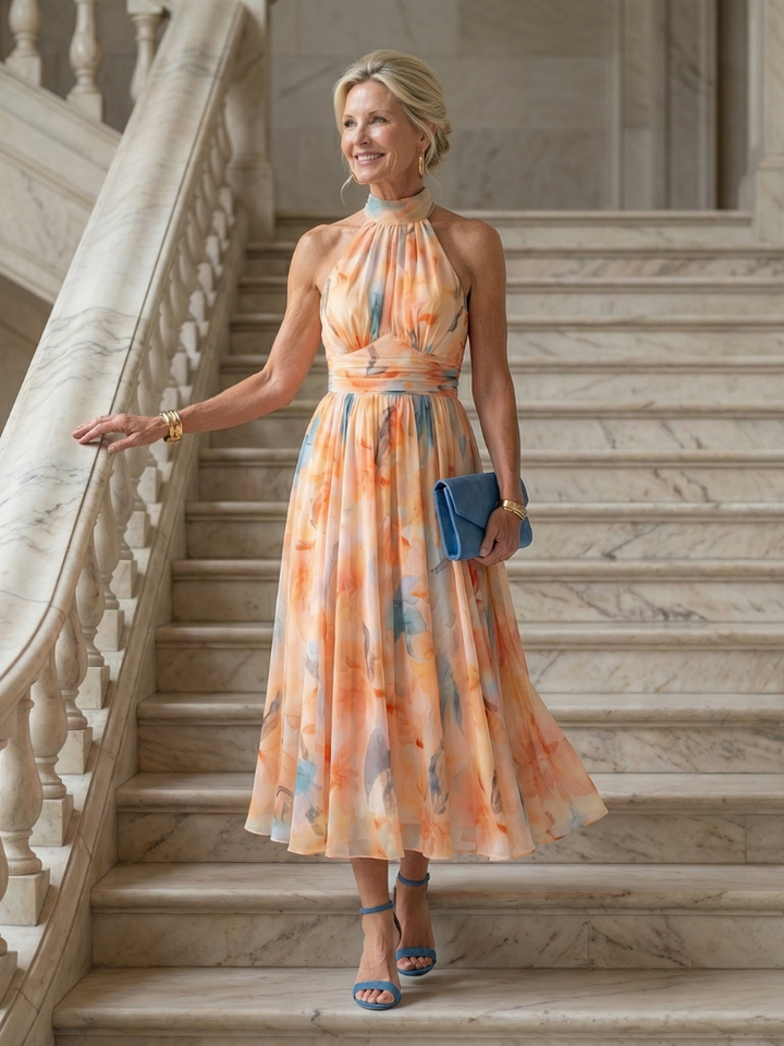 Stella & Grace™ | Cozy Halter Midi Dress