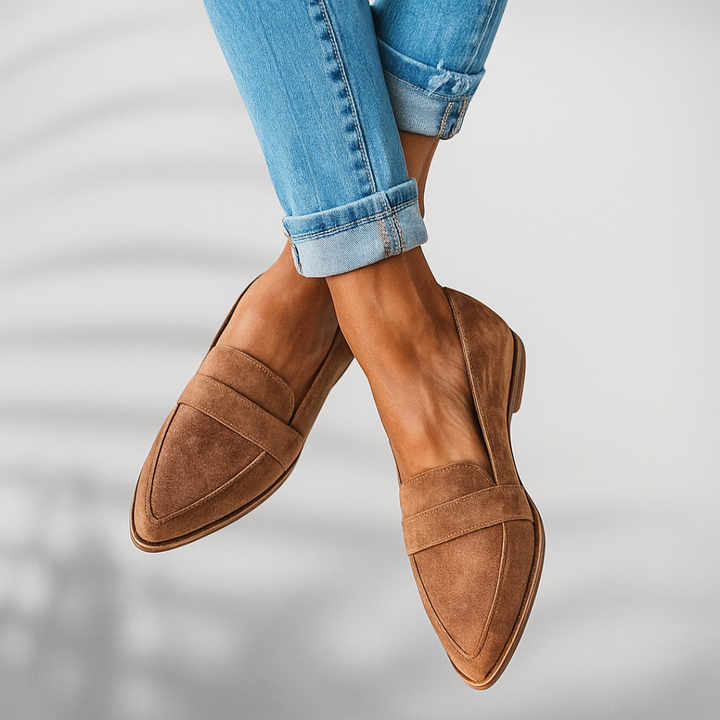 SELENA | Chic Sleek Toe Loafers