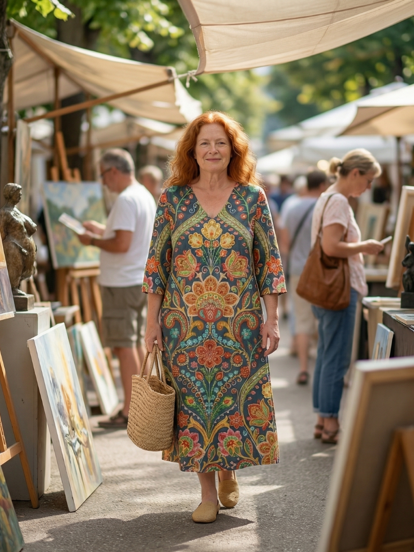 Lara | Effortless Midi Dress for Garden Outings