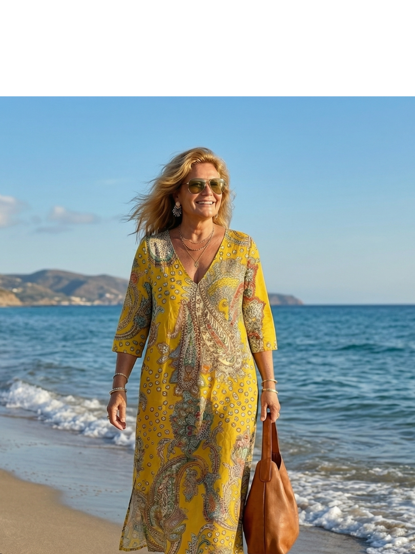 Rowan | Elegant Paisley Midi Dress